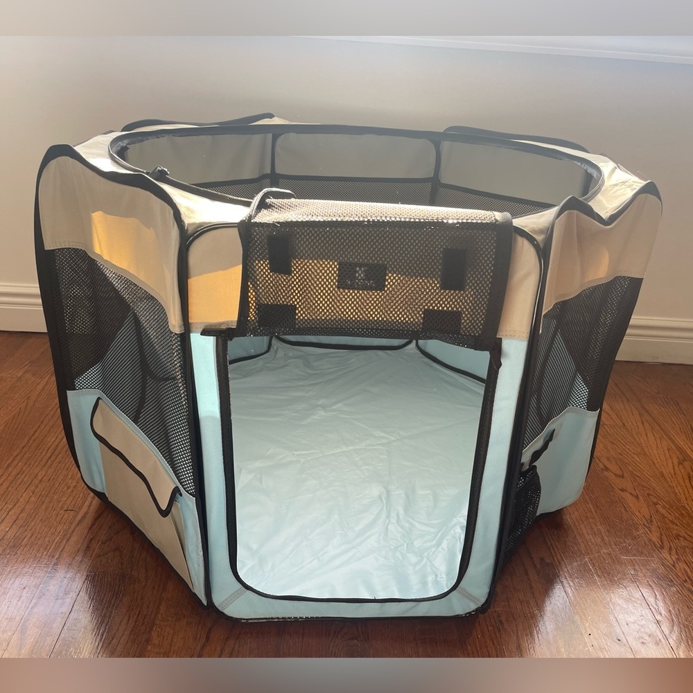 X-ZONE PET Portable Foldable Pet Dog Cat Playpen Crates Kennel